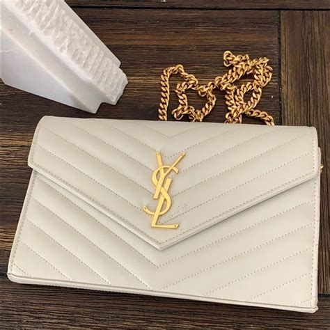 ysl wicker purse|white YSL clutch purse.